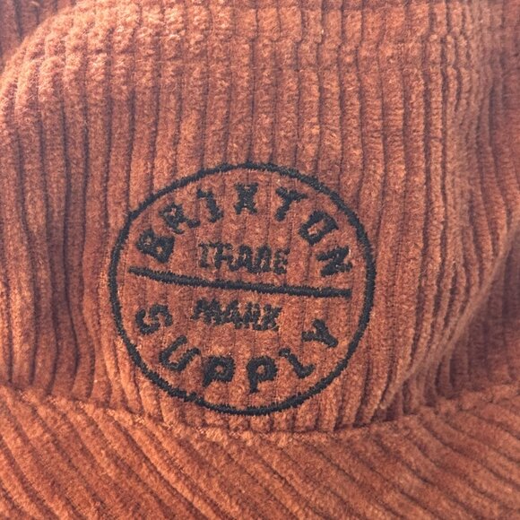 Brixton Oath Corduroy Packable Bucket Hat Red Burnt Orange Medium Round Top main image 9